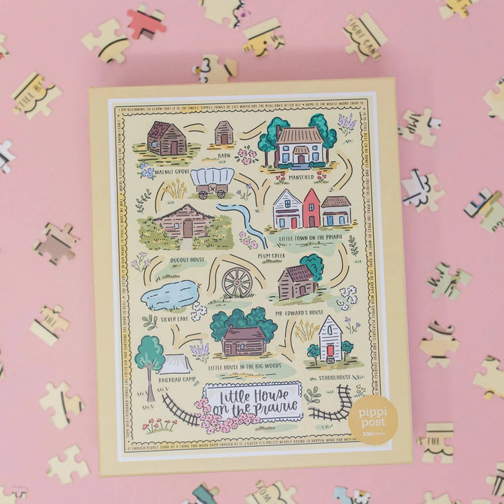 Little House On the Prairie Map - 500 Piece Jigsaw Puzzle Puzzle Pippi Post 