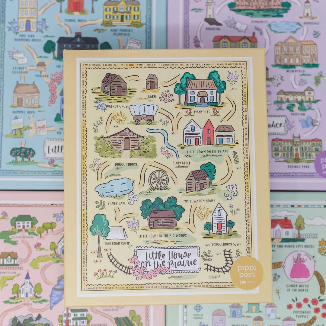 Little House On the Prairie Map - 500 Piece Jigsaw Puzzle Puzzle Pippi Post 