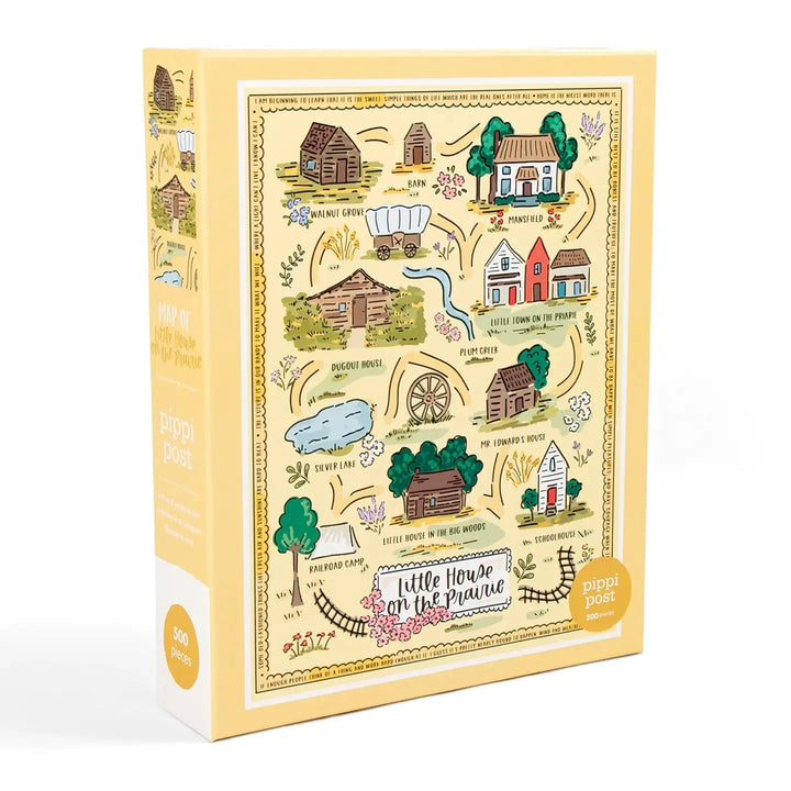 Little House On the Prairie Map - 500 Piece Jigsaw Puzzle Puzzle Pippi Post 