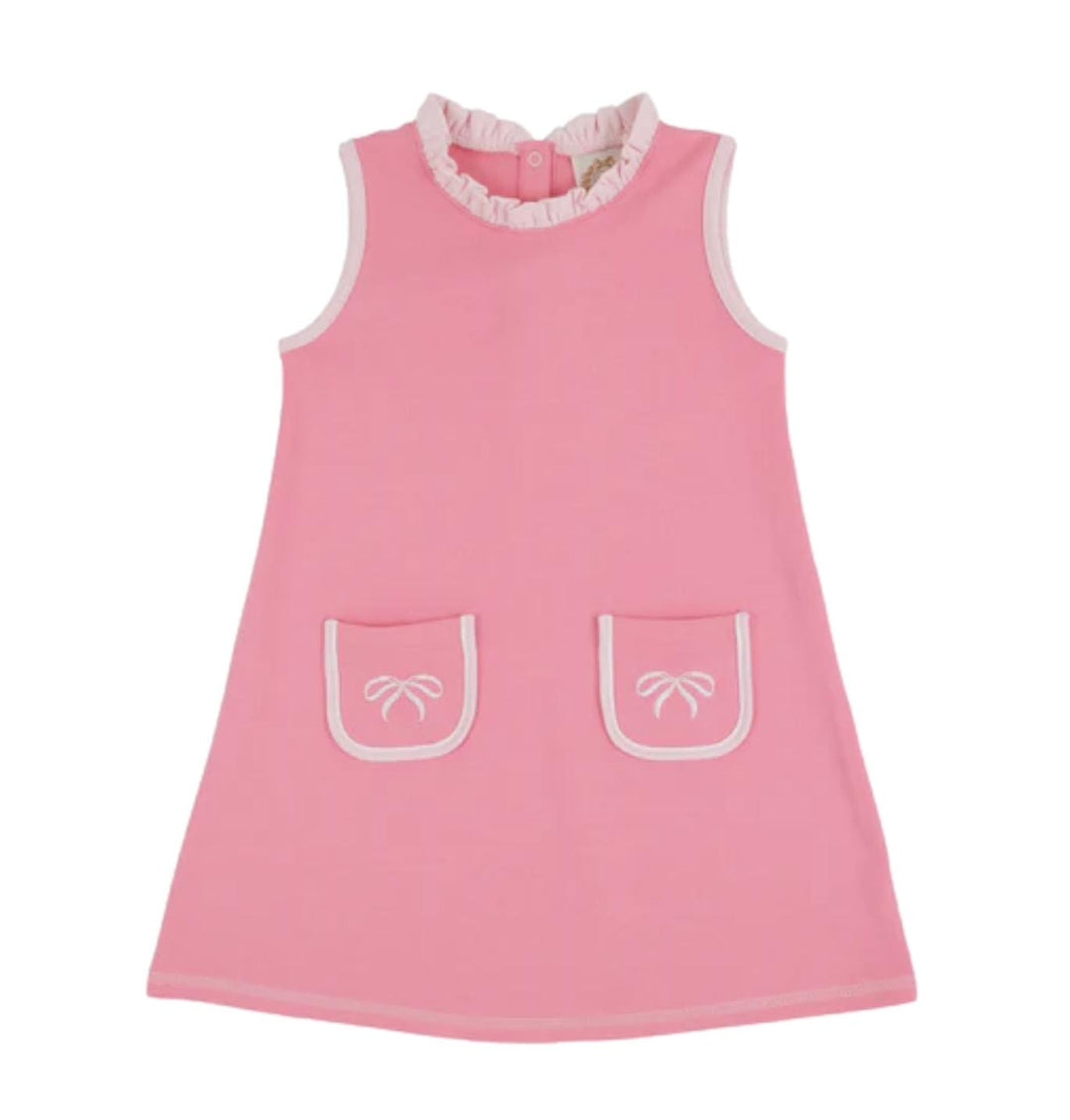 Lizzie's Luxe Leisure Dress - Romany Rose with Bows Girl Dress Beaufort Bonnet 