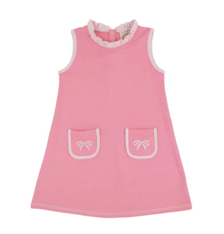 Lizzie's Luxe Leisure Dress - Romany Rose with Bows Girl Dress Beaufort Bonnet 