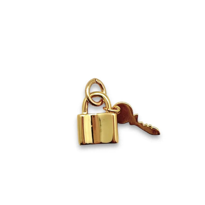 Lock and Key Charm Necklace Charm Shiver and Duke 