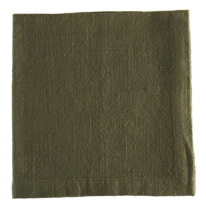 Logan Pheasant Dinner Napkins - Olive Dinner Napkins Tableau 