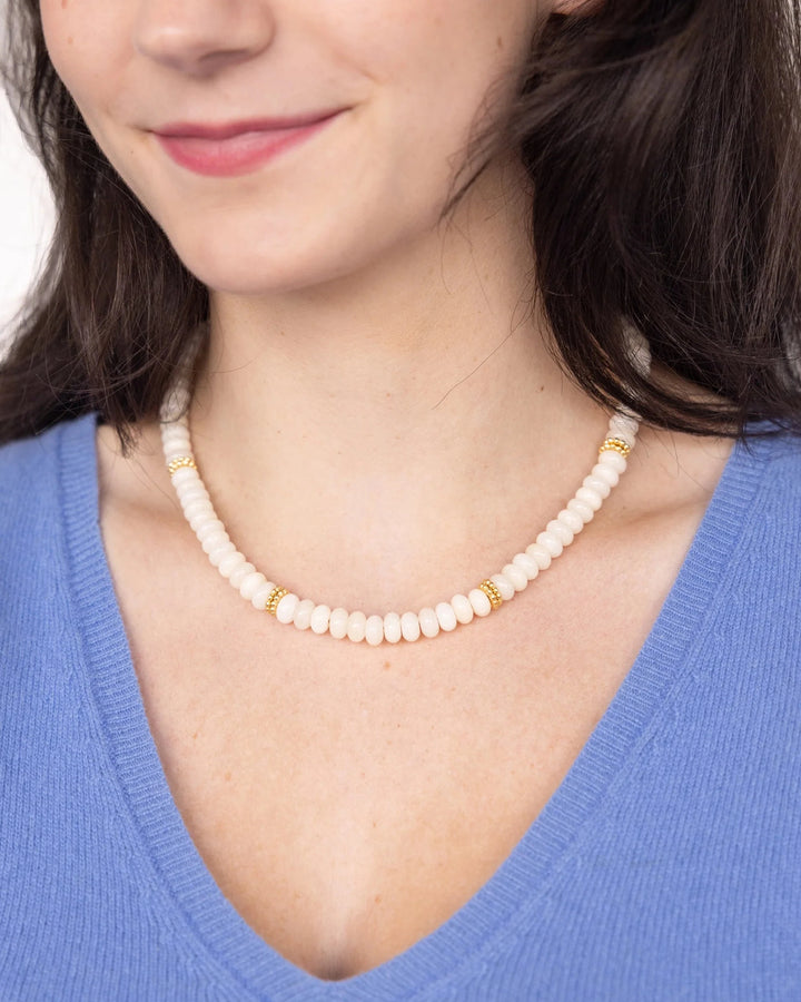 Lolly Necklace - White Jade Womens Necklace Susan Shaw 