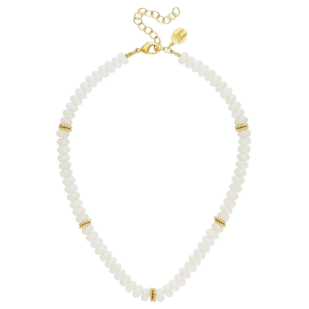 Lolly Necklace - White Jade Womens Necklace Susan Shaw 