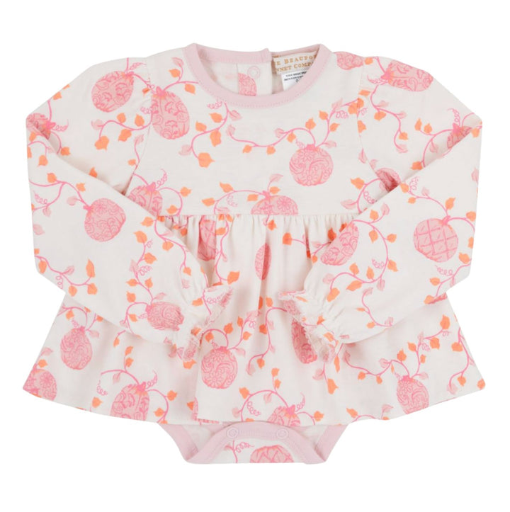 Long Sleeve Daisy Diaper Cover Dress - Gourd-geous Girl Bubble Beaufort Bonnet 