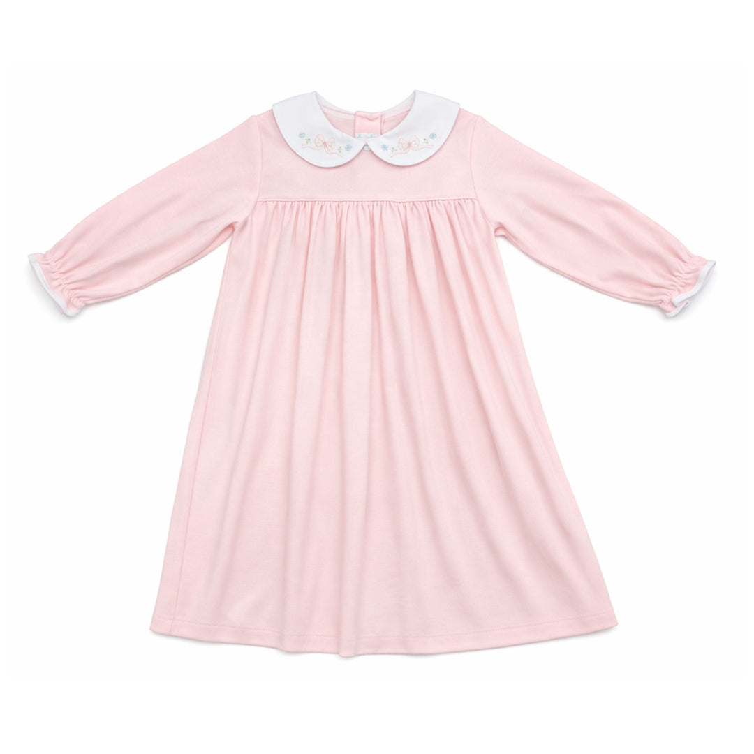 Long Sleeve Flower Bow Dress Girl Dress Auraluz 