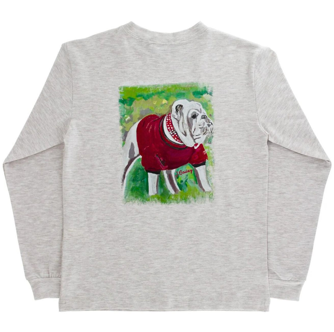 Long Sleeve Logo Tee - Dawg on Oatmeal Boy Shirt J Bailey 