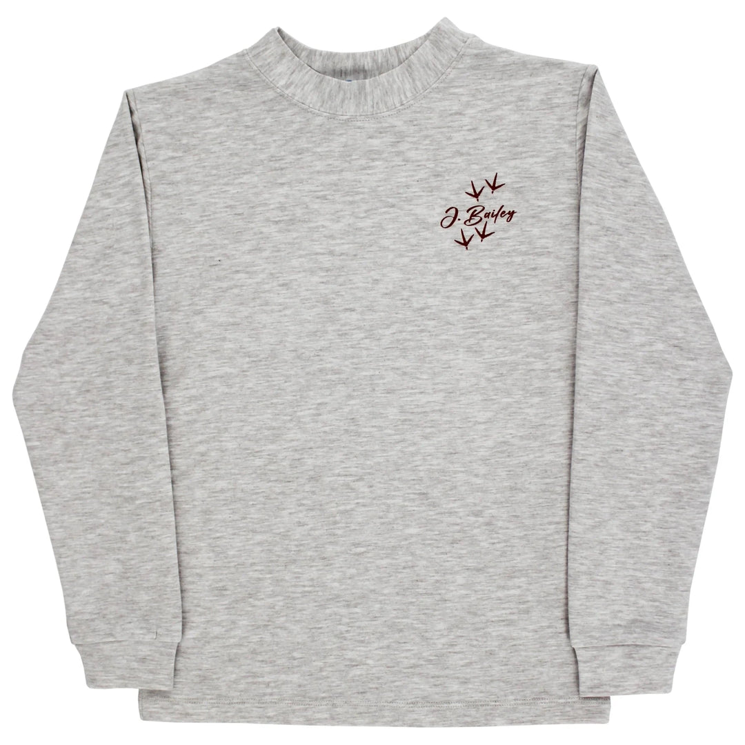Long Sleeve Logo Tee - Turkey on Oatmeal Boy Shirt J Bailey 