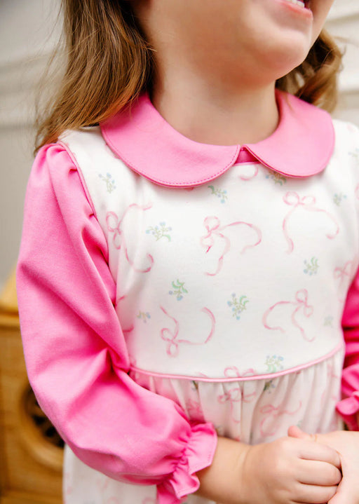 Long Sleeve Maude's Peter Pan Collar Shirt - Hamptons Hot Pink Shirt Beaufort Bonnet 