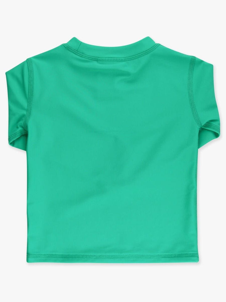 Long Sleeve Rash Guard - Bright Green Boy Bathing Suit Rufflebutts 