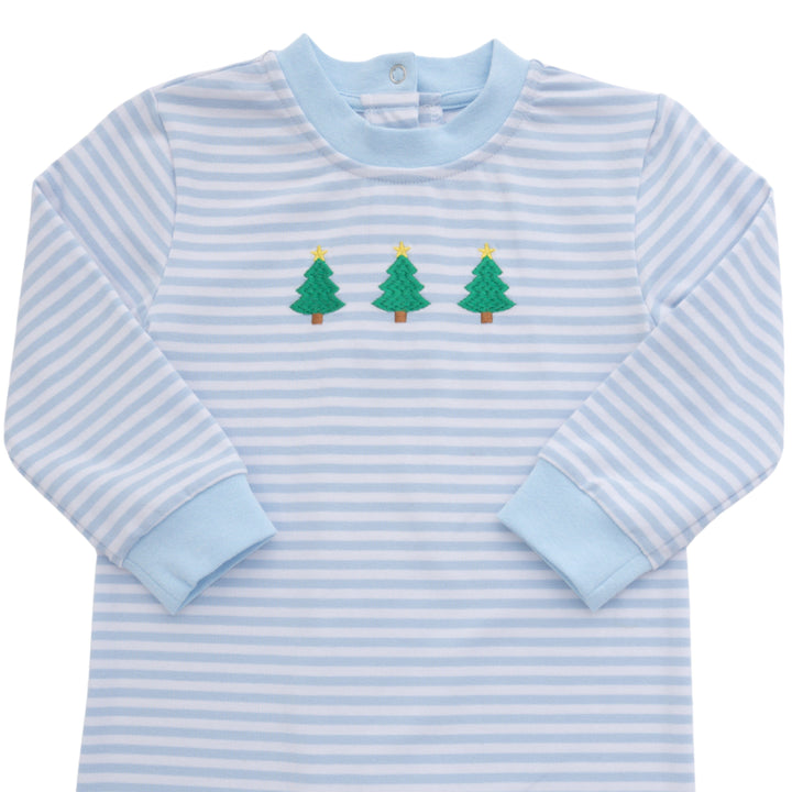 Long Sleeve Romper - Christmas Tree Boy Romper Itsy Bitsy 