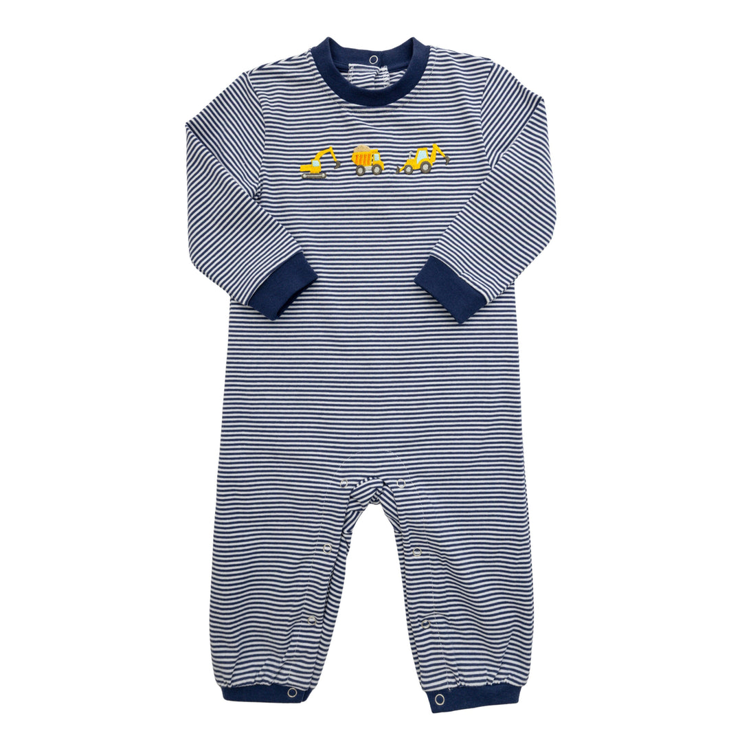 Long Sleeve Romper - Construction Boy Romper Itsy Bitsy 