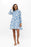 Long Sleeve Shirt Dress Mini - Poppy Blue Womens Dress Oliphant 