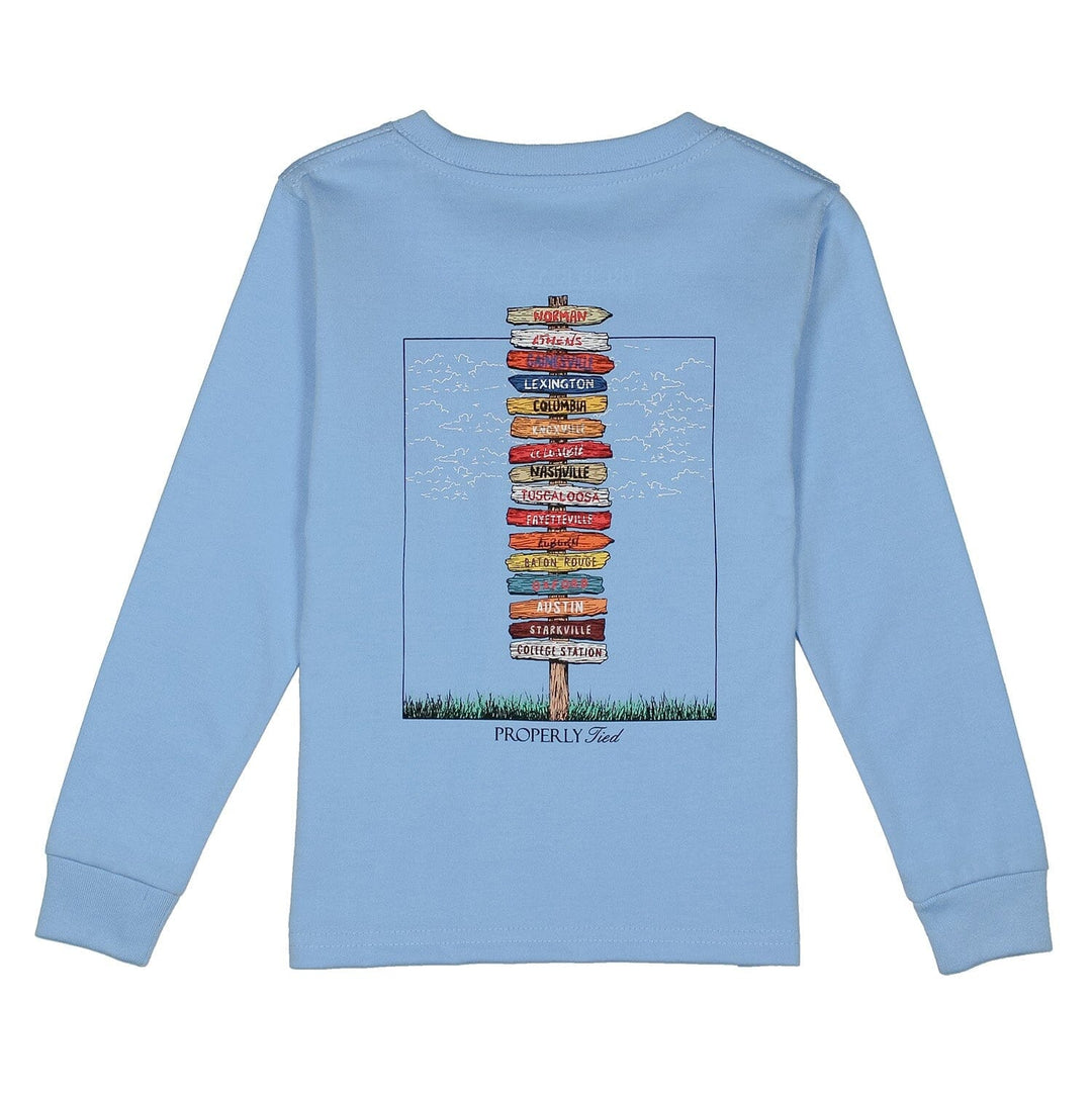 Long Sleeve Tee - Southeastern Showdown Boy Shirt Properly Tied 