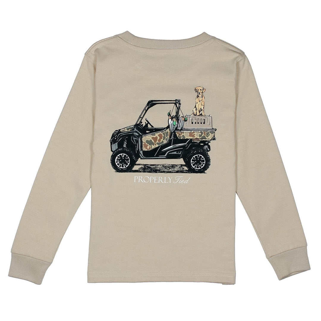 Long Sleeve Tee - Trail Traditions on Linen Boy Shirt Properly Tied 