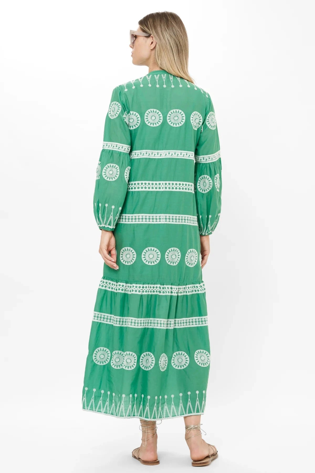 Long Sleeve Yoke Maxi - Soleil Sage XS Long Sleeve Yoke Maxi - Soleil Sage XS