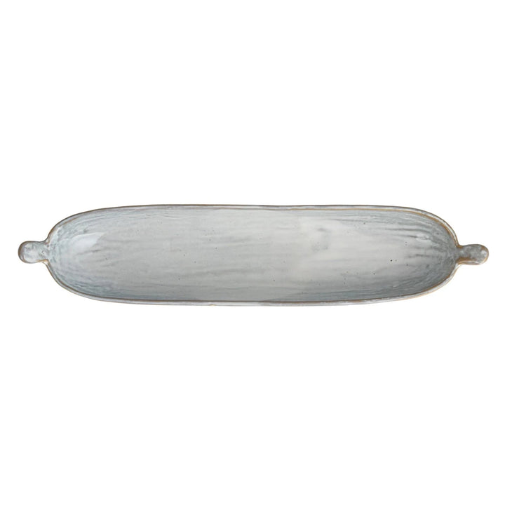 Long Stoneware Dish with Handles Bakeware Creative Co-Op 