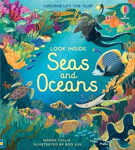 Look Inside Seas and Oceans Book Usborne 