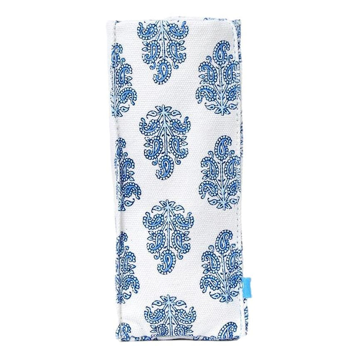 "Looking Good" Blue Block Glasses Case Reading Glasses Two's Company Paisley 