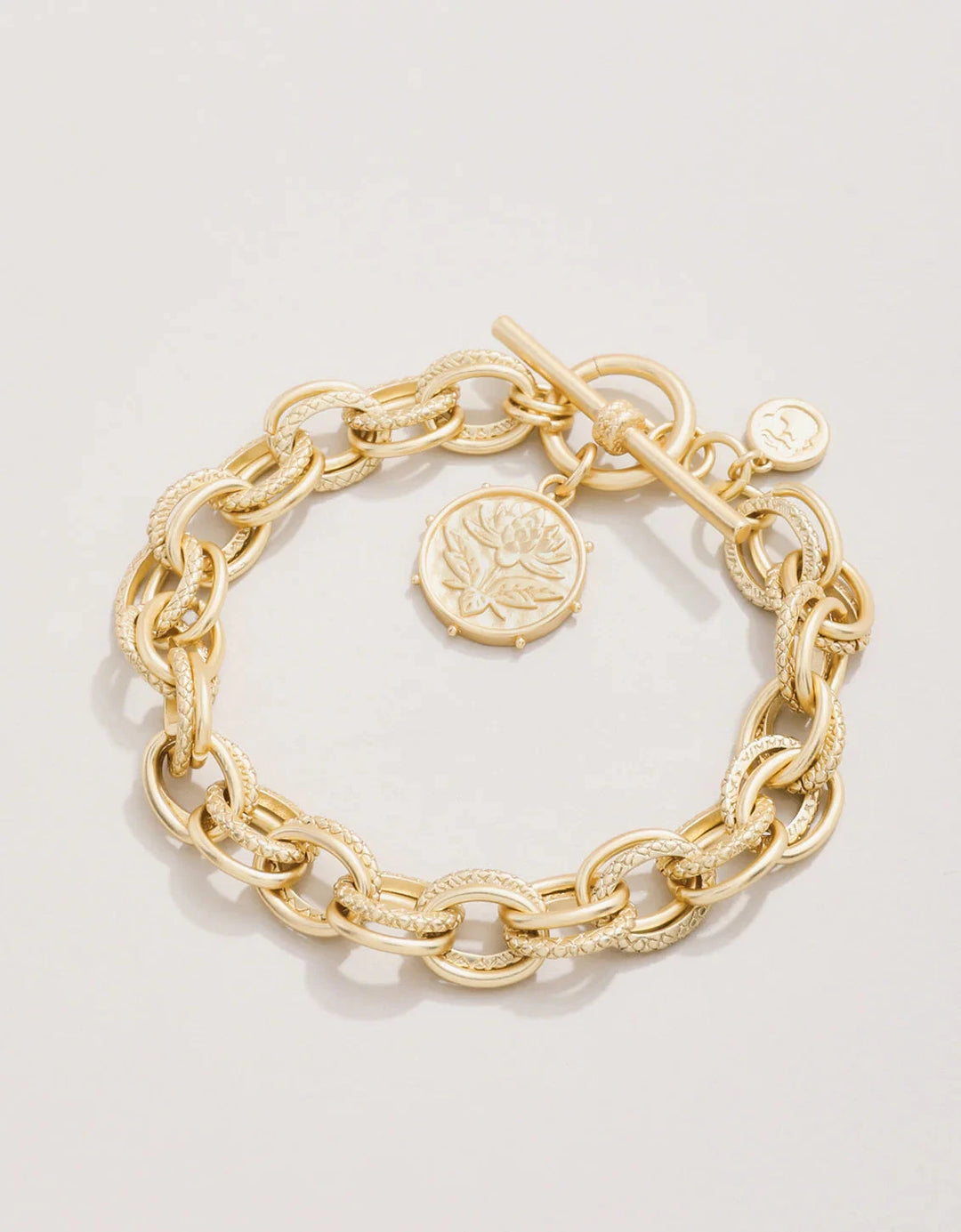 Lotus Toggle Bracelet - Gold Womens Bracelet Spartina 