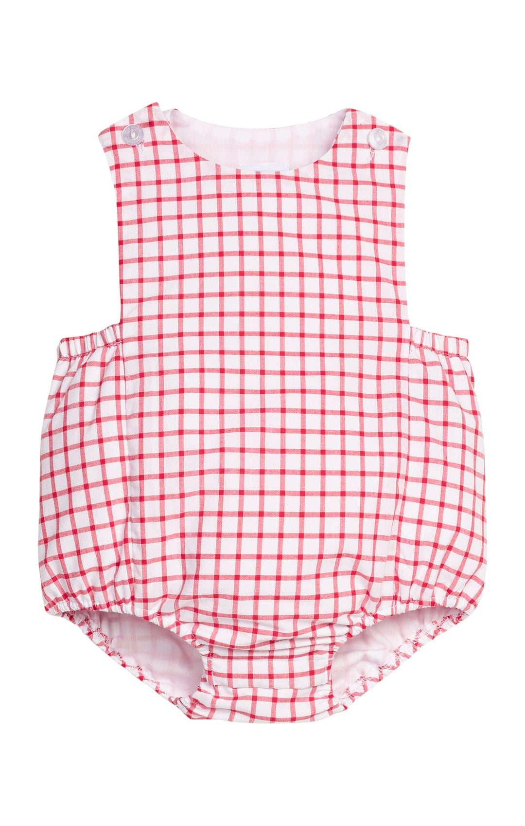 Louis Sunsuit - Red Windowpane Boy Bubble Little English 