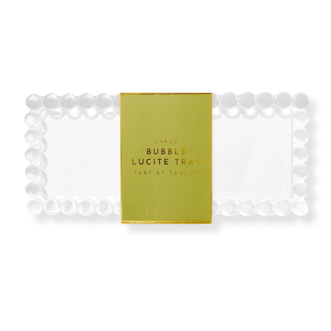 Lucite Bubble Tray - Large Decorative Tray Tart By Taylor 