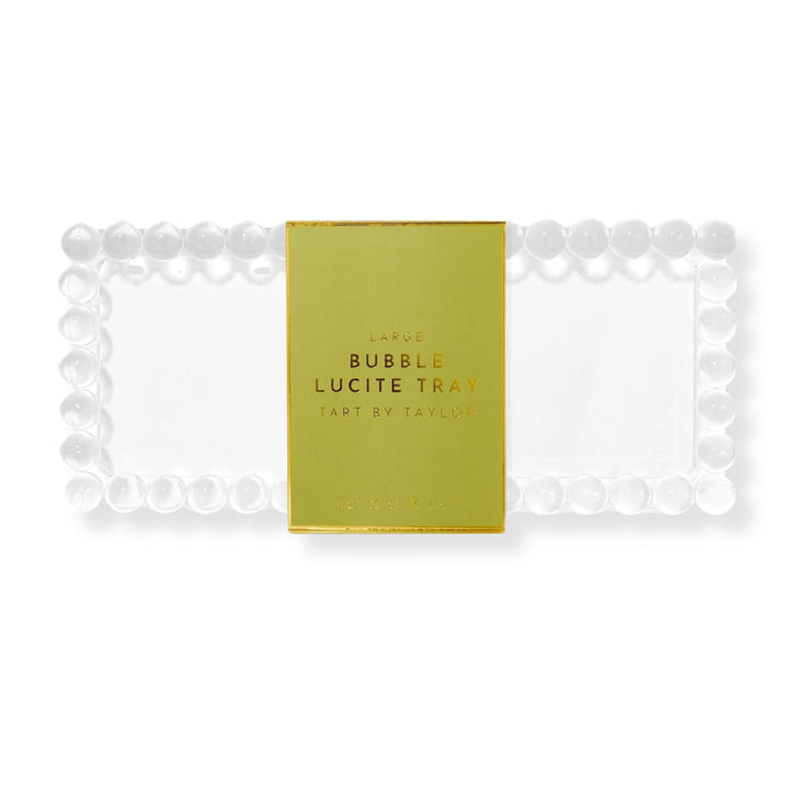 Lucite Bubble Tray - Large Decorative Tray Tart By Taylor 