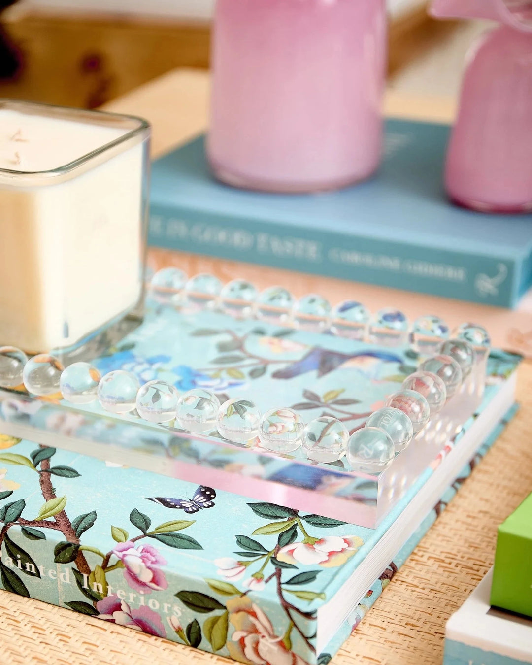 Lucite Bubble Tray - Large Decorative Tray Tart By Taylor 