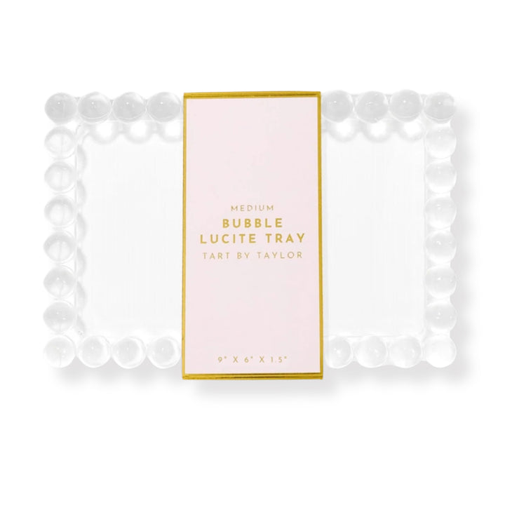 Lucite Bubble Tray - Medium Decorative Tray Tart By Taylor 