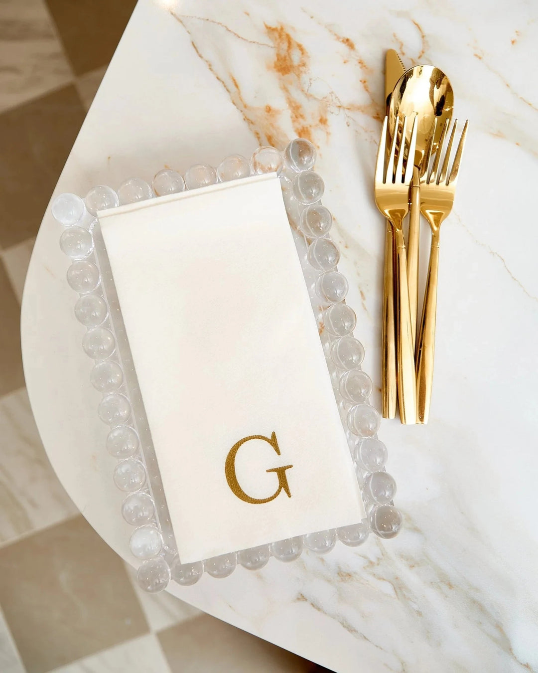 Lucite Bubble Tray - Medium Decorative Tray Tart By Taylor 