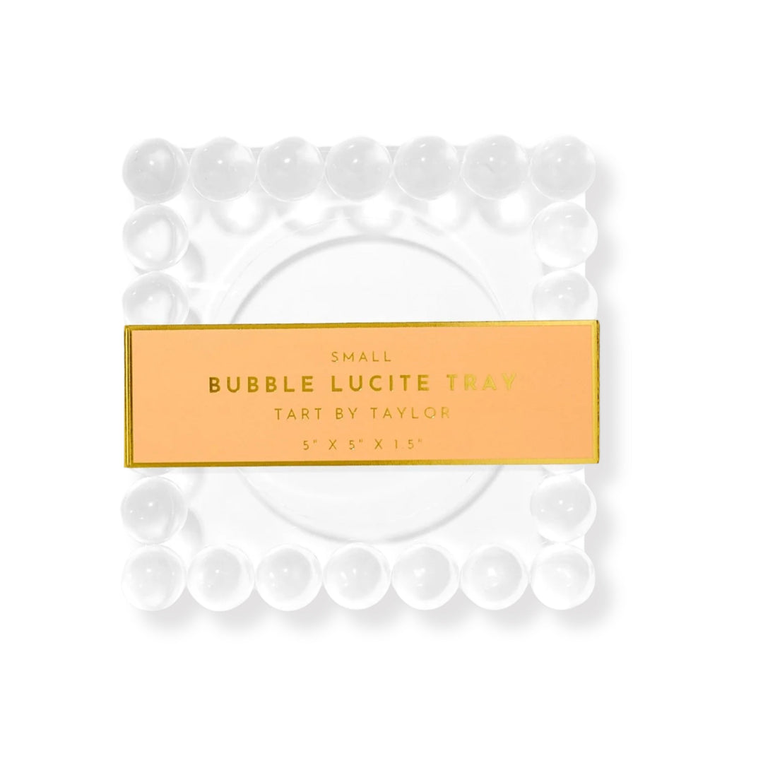 Lucite Bubble Tray - Small Decorative Tray Tart By Taylor 