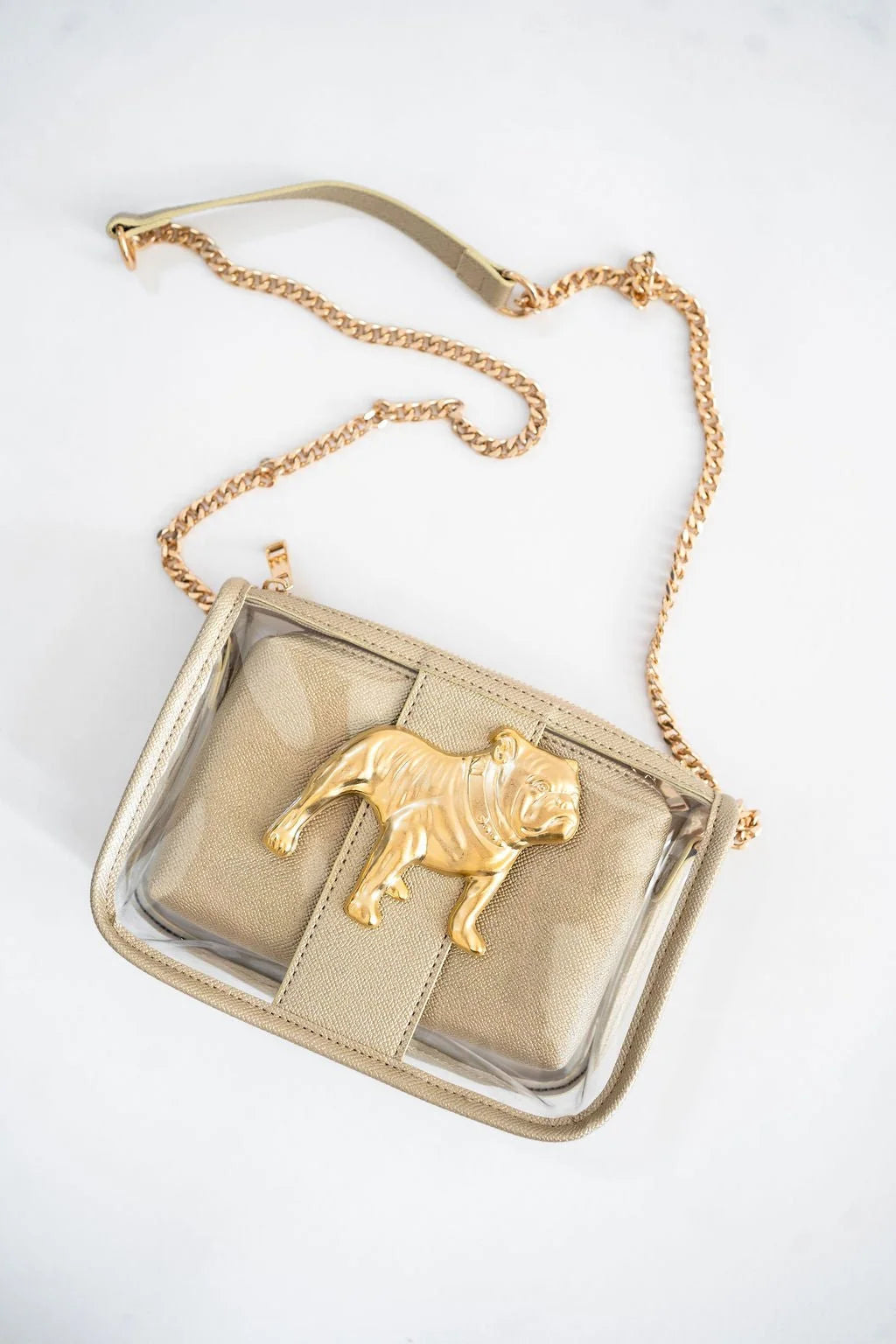 Lucy Clear Gameday Handbag - Bulldog Body Clutch Lisi Lerch 