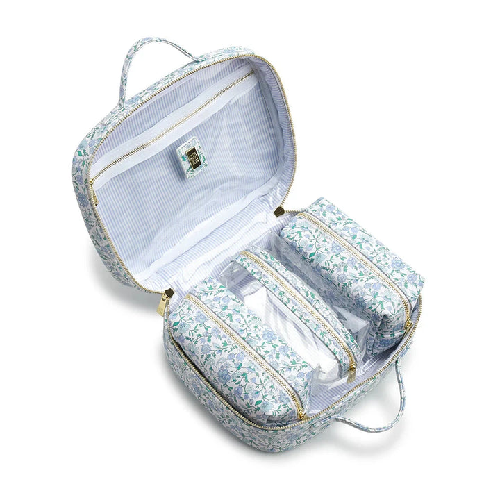Luxe Cosmetic Case - Hamptons Floral Cosmetic/Accessories Bags TRVL Design 