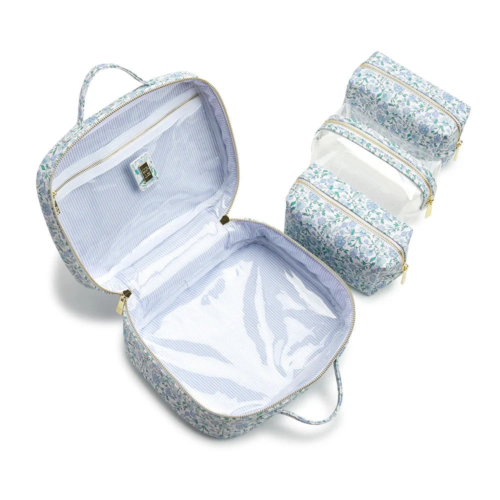 Luxe Cosmetic Case - Hamptons Floral Cosmetic/Accessories Bags TRVL Design 