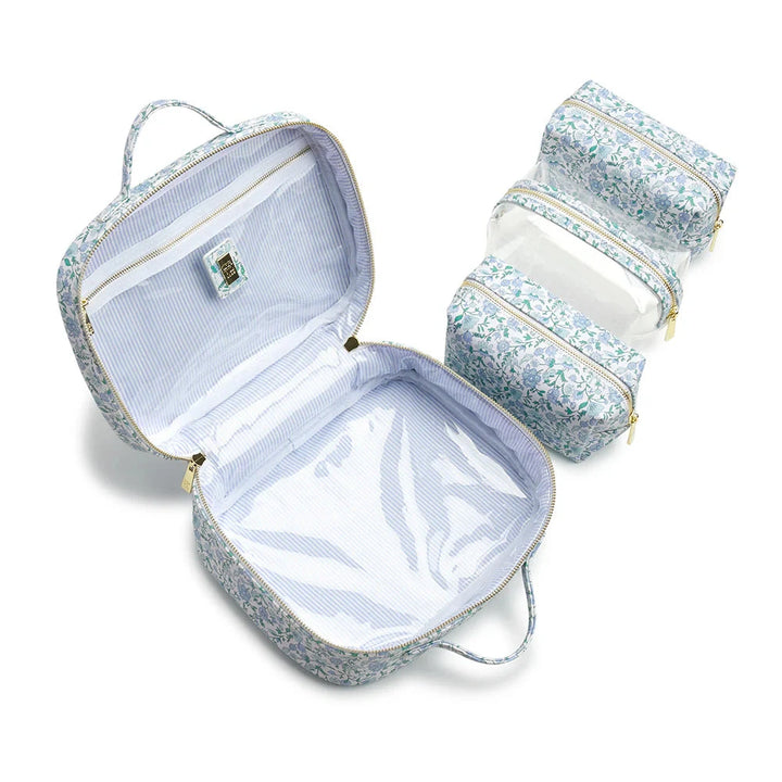 Luxe Cosmetic Case - Hamptons Floral Cosmetic/Accessories Bags TRVL Design 