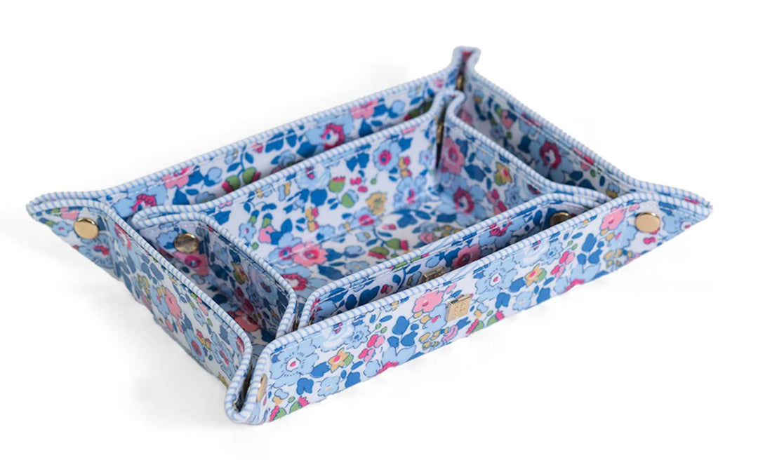 Luxe Gloss Tray - Bridgehampton Floral Cosmetic/Accessories Bags TRVL Design 