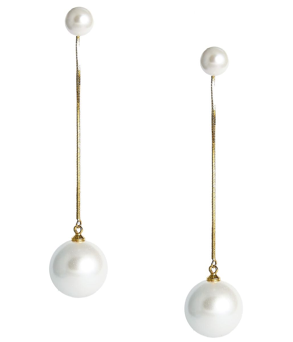 Madi Drop Statement Earring - Pearl Womens Earrings Lisi Lerch 
