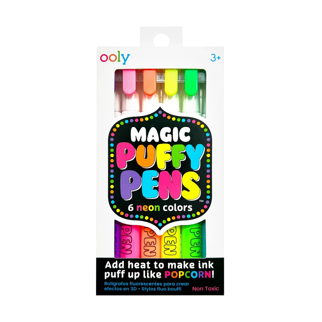 Magic Neon Puff Pens Coloring Supplies Ooly 