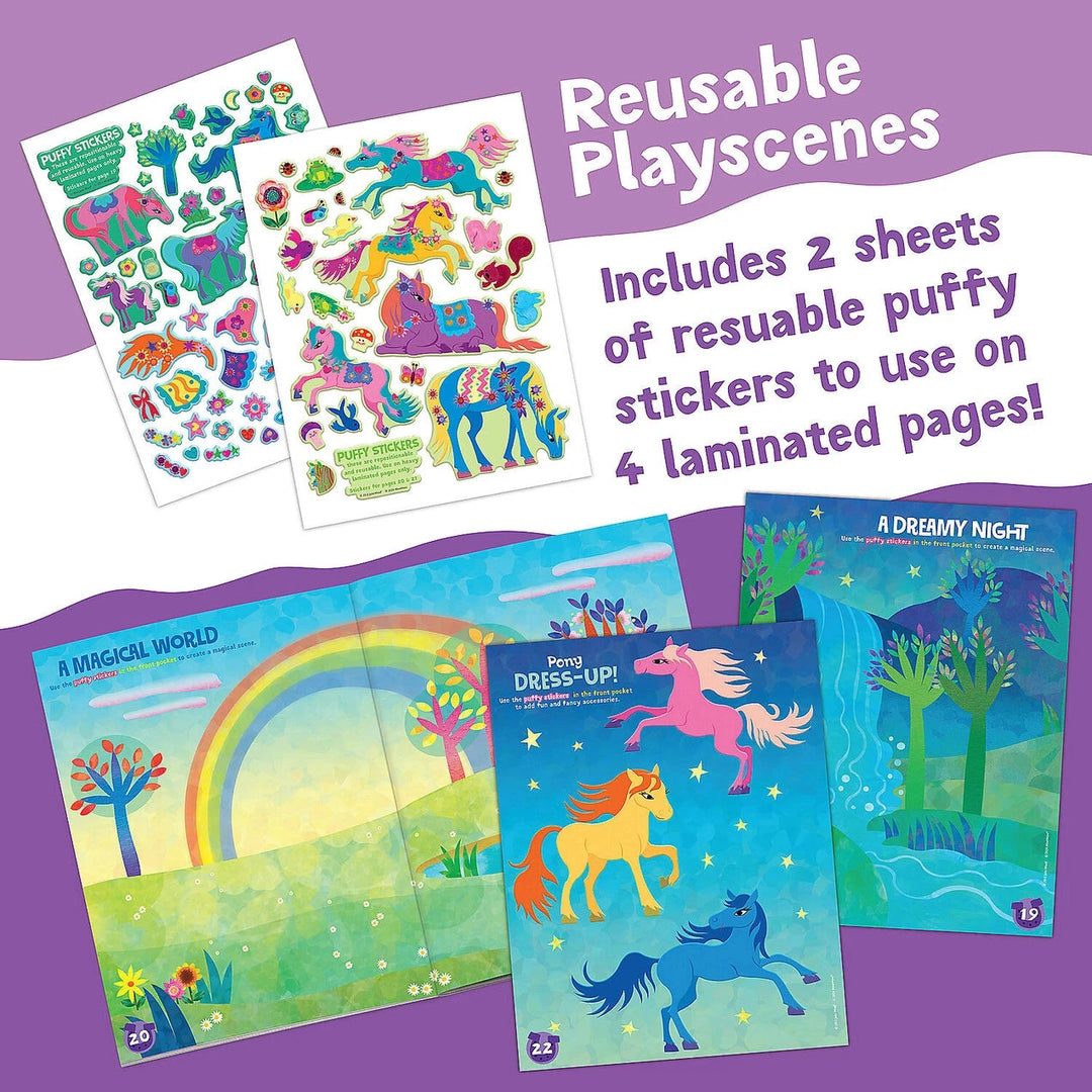 Magical Ponies Sticker Activity Book Book MindWare 