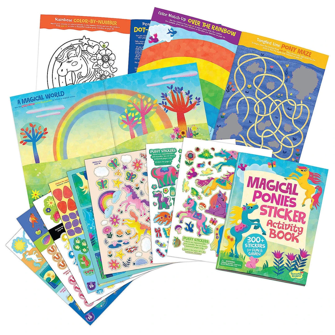 Magical Ponies Sticker Activity Book Book MindWare 
