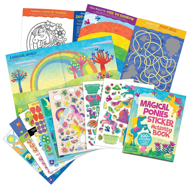 Magical Ponies Sticker Activity Book Book MindWare 