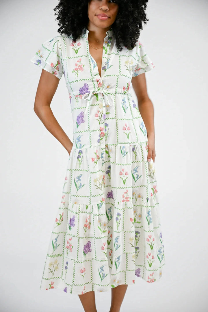 Magnolia Flutter - Botanical Library Womens Dress Victoria Dunn 