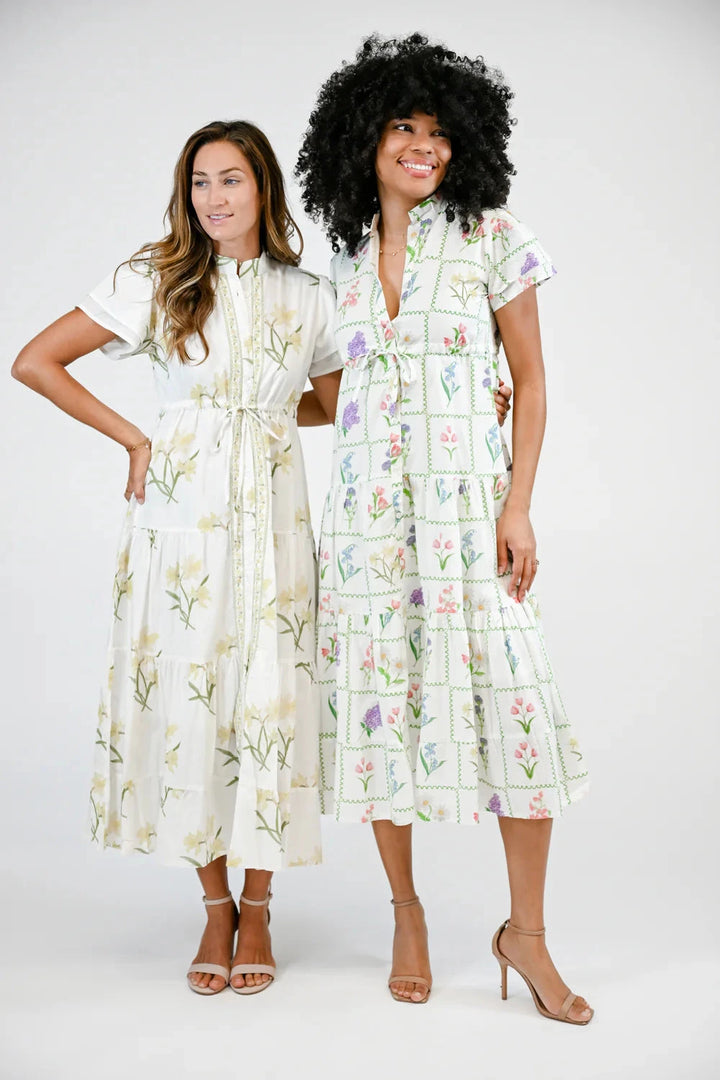 Magnolia Flutter - Botanical Library Womens Dress Victoria Dunn 