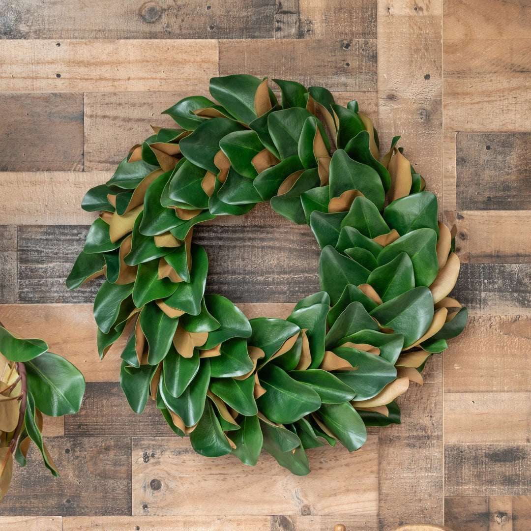 Magnolia Leaf Wreath - 27" Wreaths & Garlands Mills Floral 
