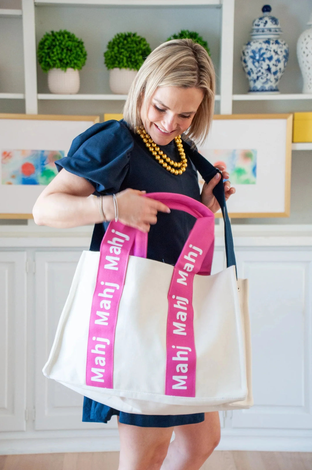 Mahj It All Bag- Pink Game Oh My Mahjong 