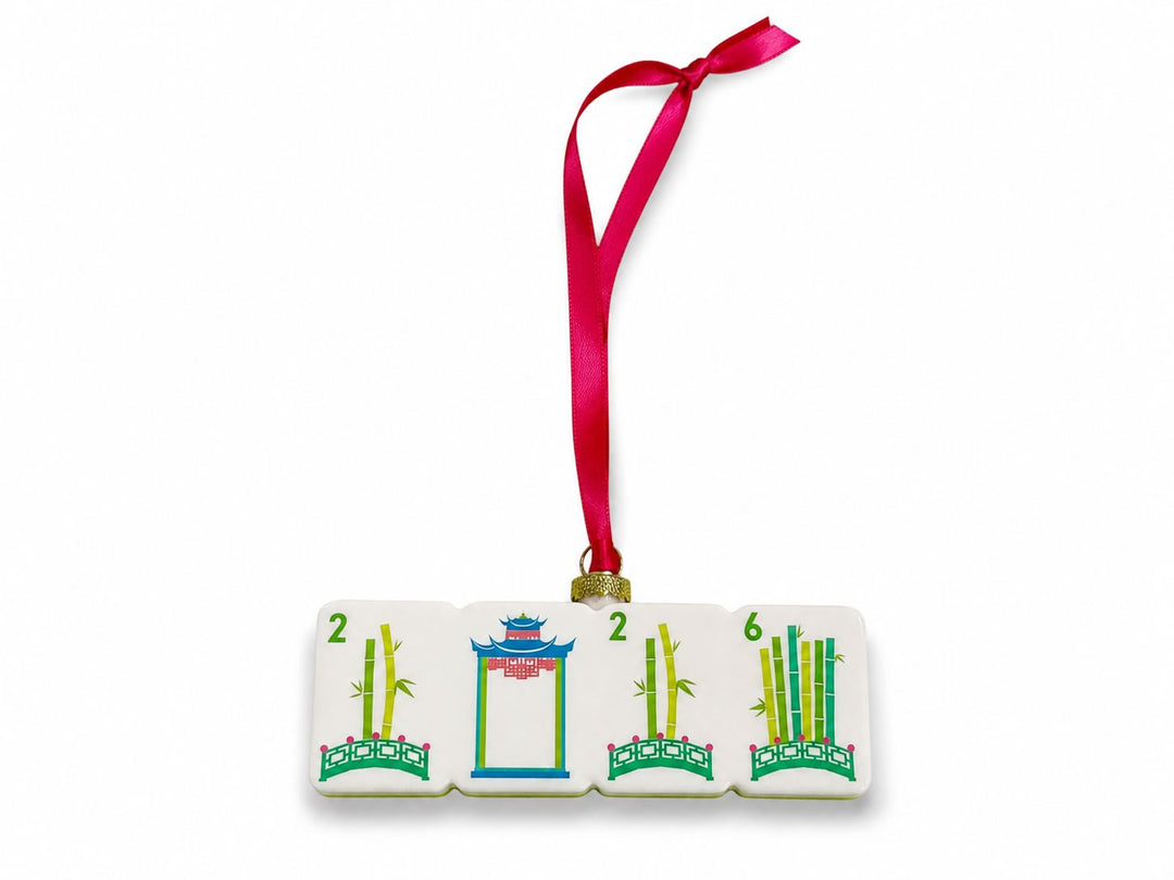 Mahjong 2026 Bamboo Bridge Ornament Ornament Oh My Mahjong 