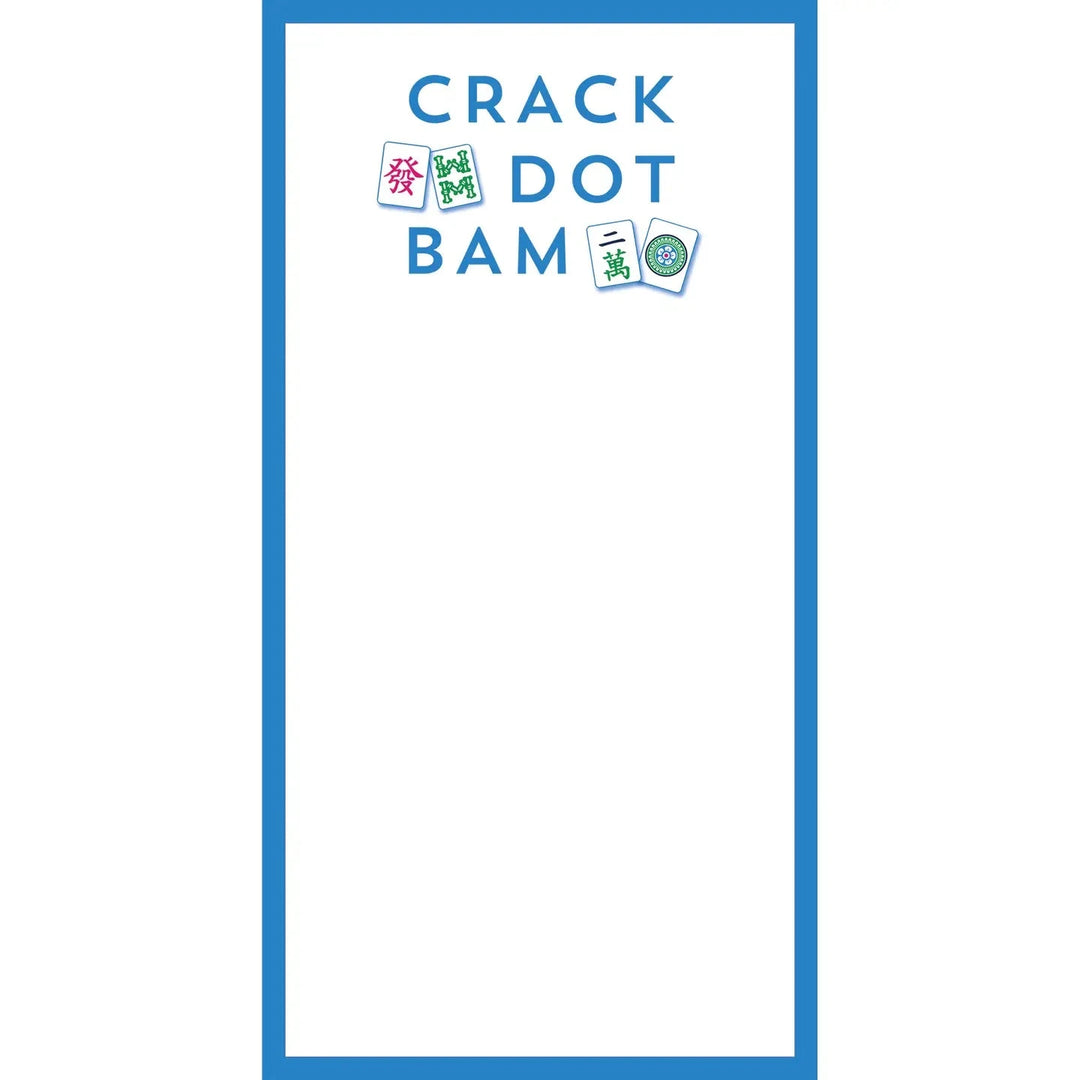 Mahjong Crack Dot Bam List Notepad Notebooks & Notepads WH Hostess 