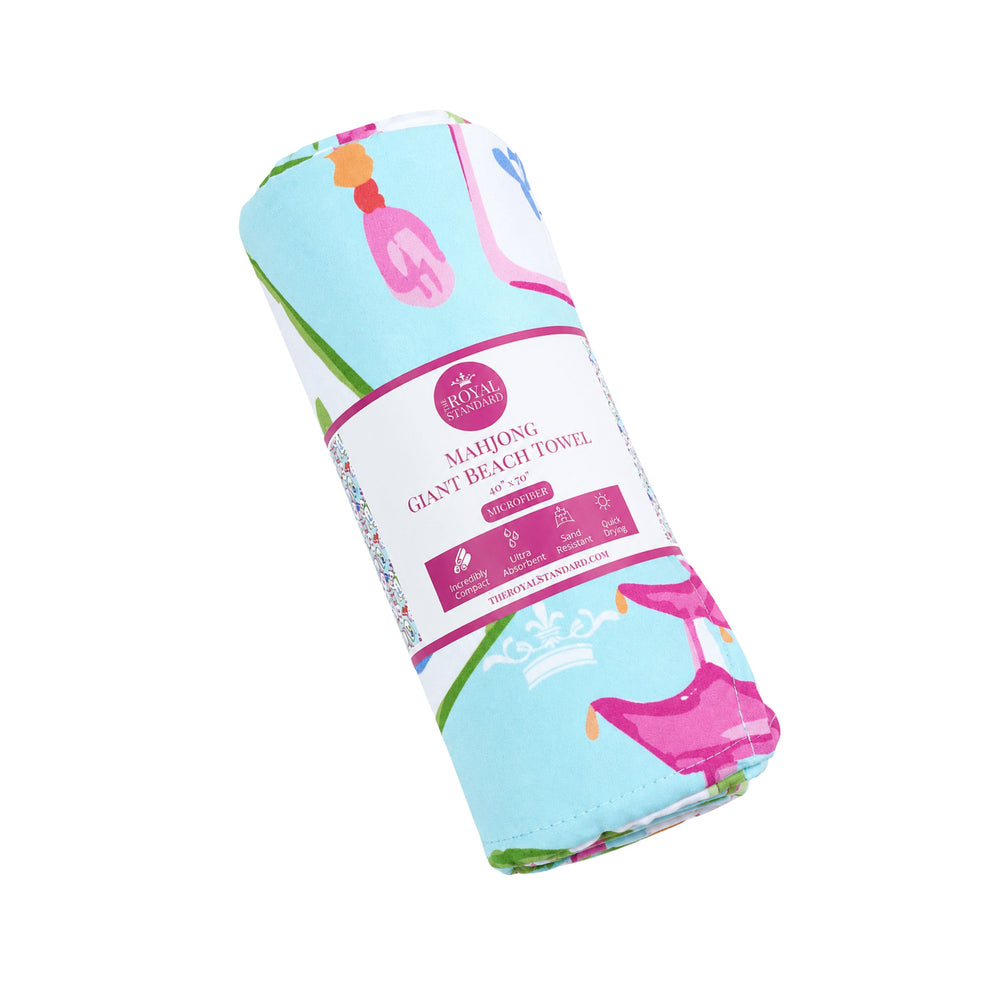 Mahjong Giant Beach Towel Beach Towels The Royal Standard 