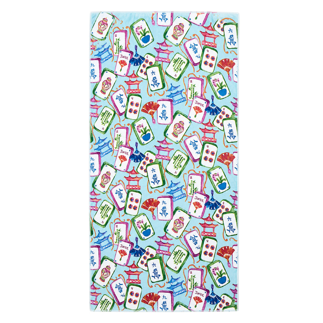 Mahjong Giant Beach Towel Beach Towels The Royal Standard 